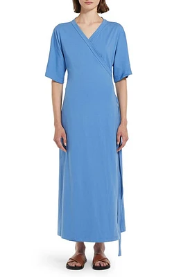 Max Mara Leisure Pisano Maxi Wrap Dress Sky Blue at Nordstrom,