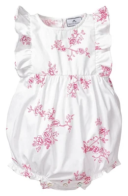 Petite Plume English Rose Ruffle Romper White at Nordstrom,