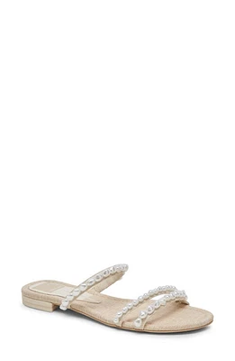 Dolce Vita Tinker Imitation Pearl Slide Sandal Vanilla Pearls at Nordstrom,