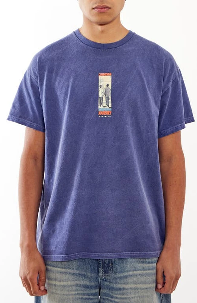 BDG Urban Outfitters Kyoto Cotton Graphic T-Shirt Navy at Nordstrom,