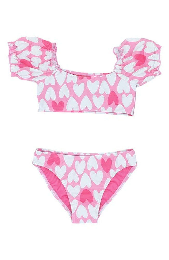 Feather 4 Arrow Kids' Blossom Two-Piece Swimsuit Prism Pink at Nordstrom,