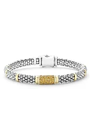 LAGOS Sapphire Caviar Bead Bracelet in Silver Gold Sapphire at Nordstrom