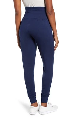 Angel Maternity Tapered Lounge Pants Navy at Nordstrom,