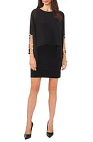 Chaus Embellished Long Sleeve Dress in Black at Nordstrom, Size Large