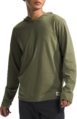 The North Face Heritage Patch Hoodie Forest Olive Heather at Nordstrom,