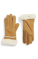 UGG(r) Seamed Touchscreen Compatible Genuine Shearling Gloves at Nordstrom,