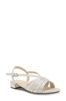 Paradox London Pink Quest Ankle Strap Sandal Silver at Nordstrom,