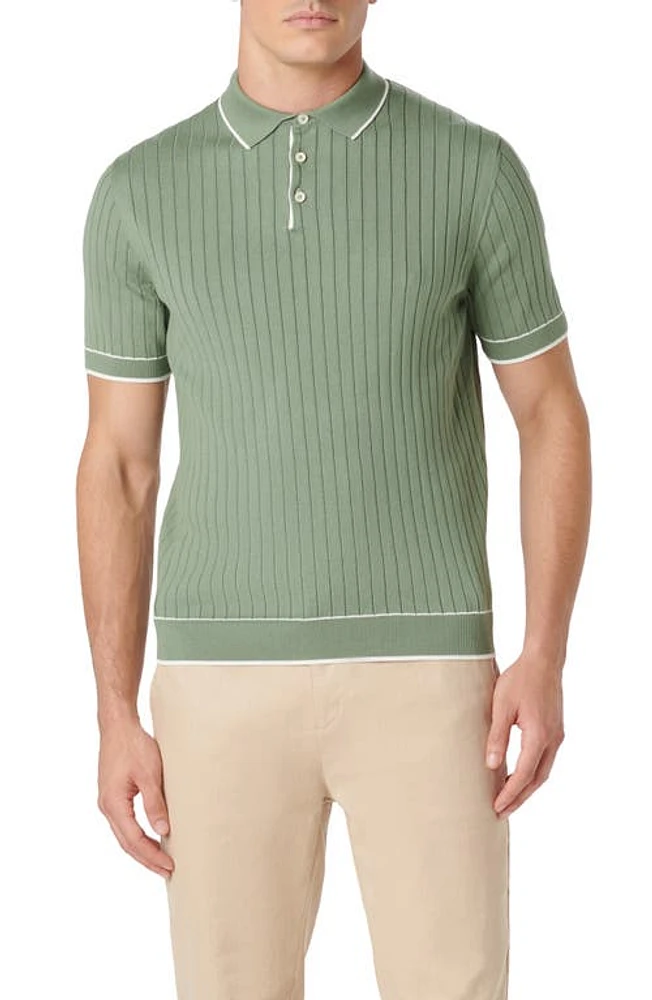 Bugatchi Rib Knit Polo at Nordstrom,