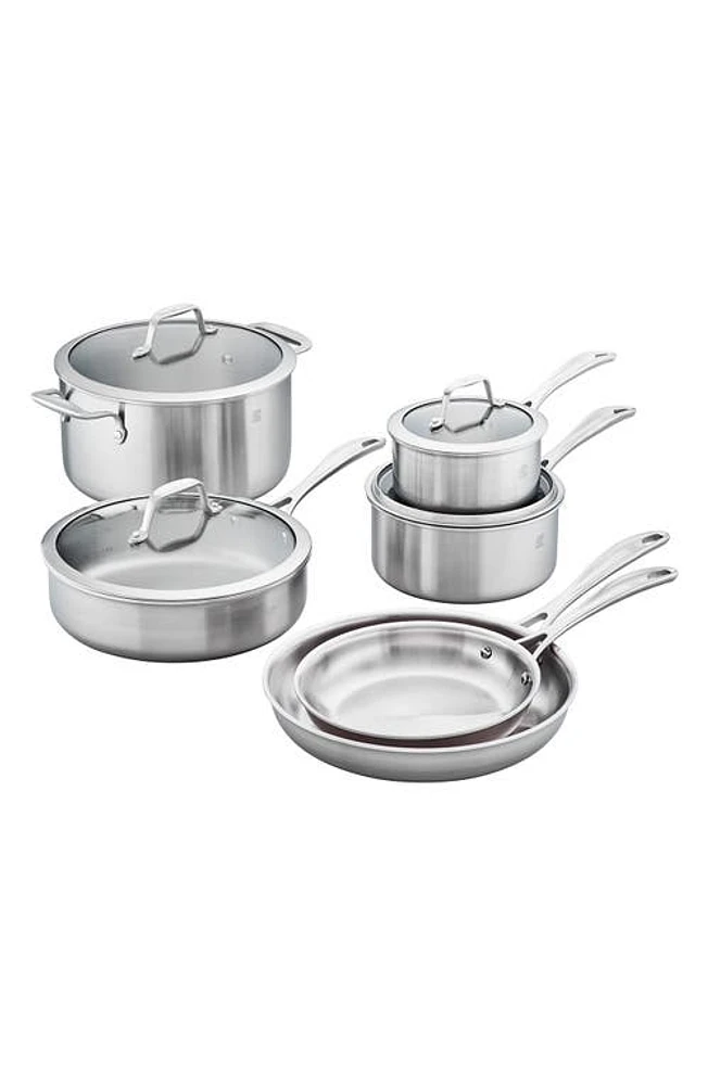 ZWILLING Spirit 10-Piece Cookware Set in Stainless Steel at Nordstrom