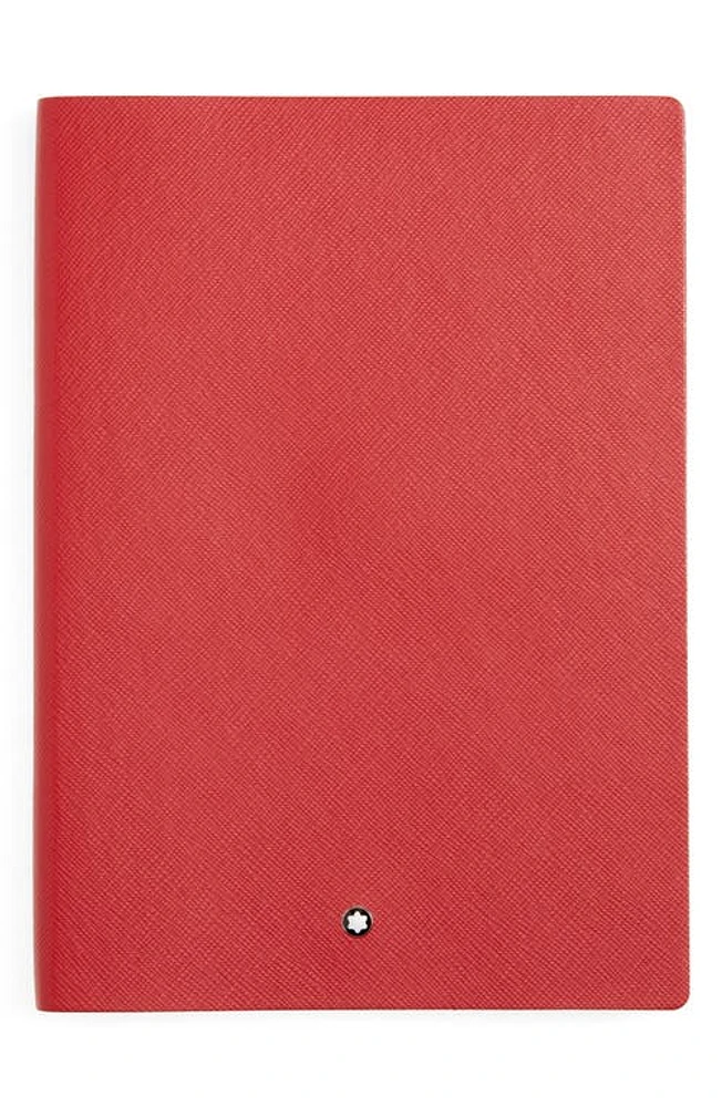 Montblanc Leather Lined Notebook in Red at Nordstrom