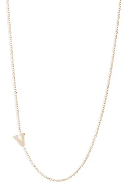 Anzie Diamond Initial Necklace in V at Nordstrom, Size 16 In