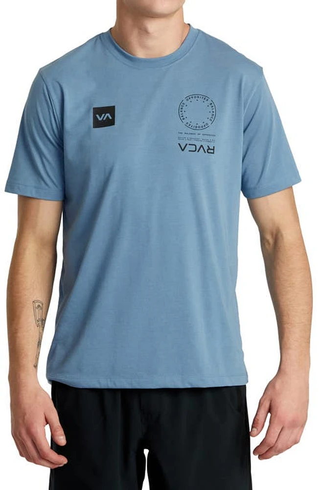 RVCA VA Mark Performance Graphic T-Shirt Blue Tack at Nordstrom,