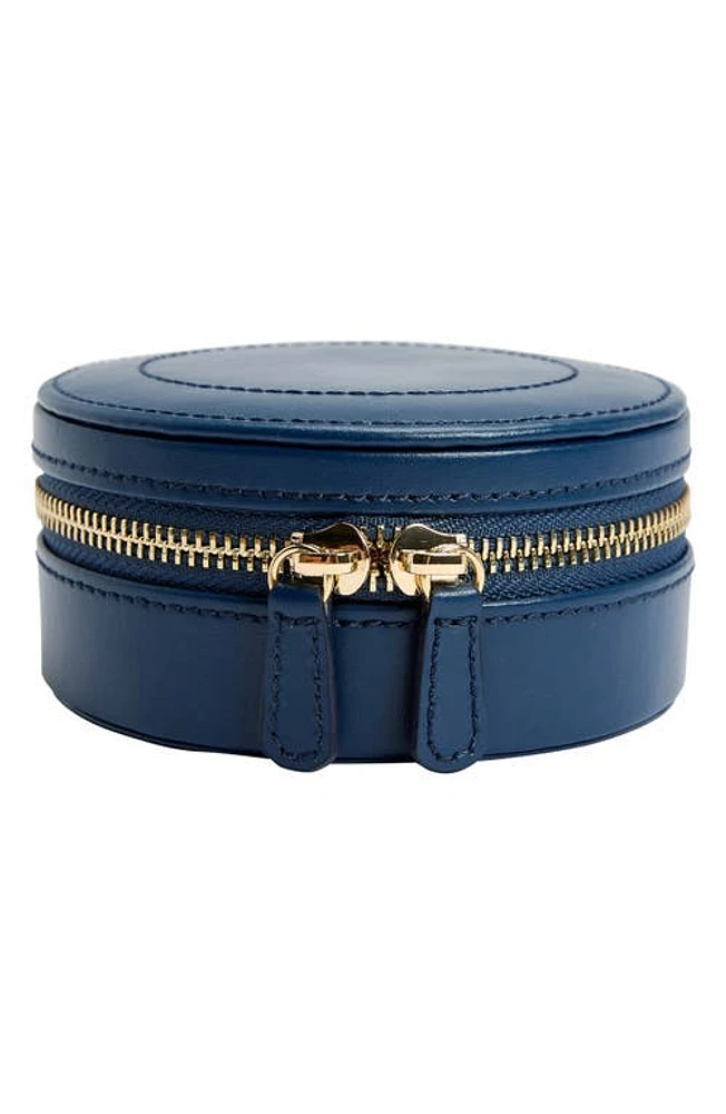 WOLF Sophia Mini Circle Zip Case in Indigo at Nordstrom