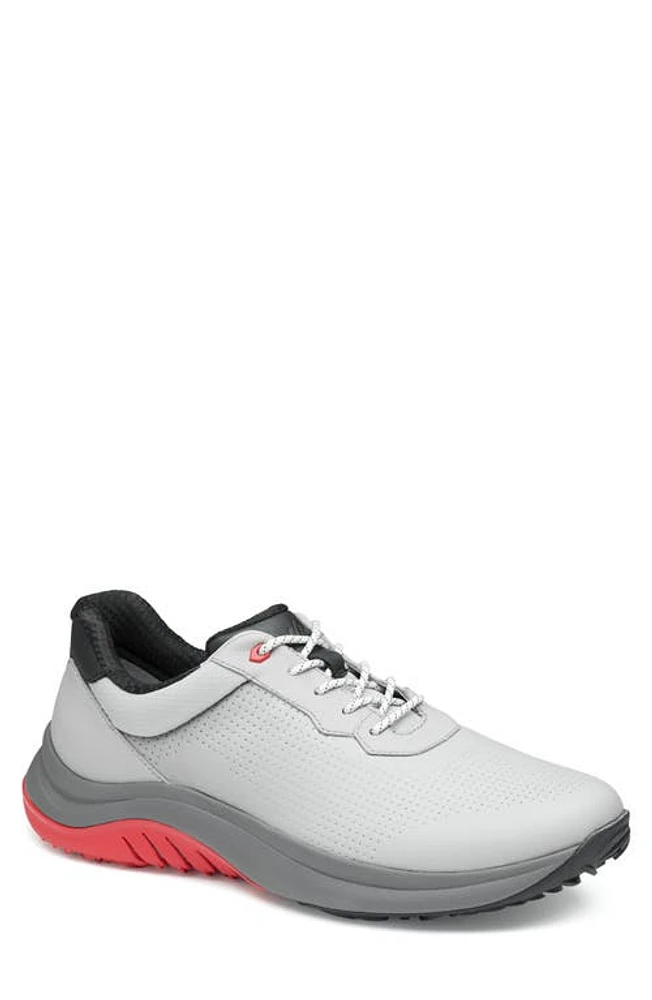 Johnston & Murphy HT1-Luxe Hybrid Golf Shoe Light Gray Waterproof Full at Nordstrom,