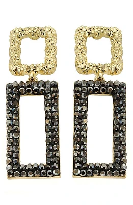 Panacea Luxe Rectangle Drop Earrings in Hematite at Nordstrom