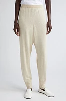 The Row Dalbero Linen & Silk Joggers in Antique Cream at Nordstrom, Size Medium