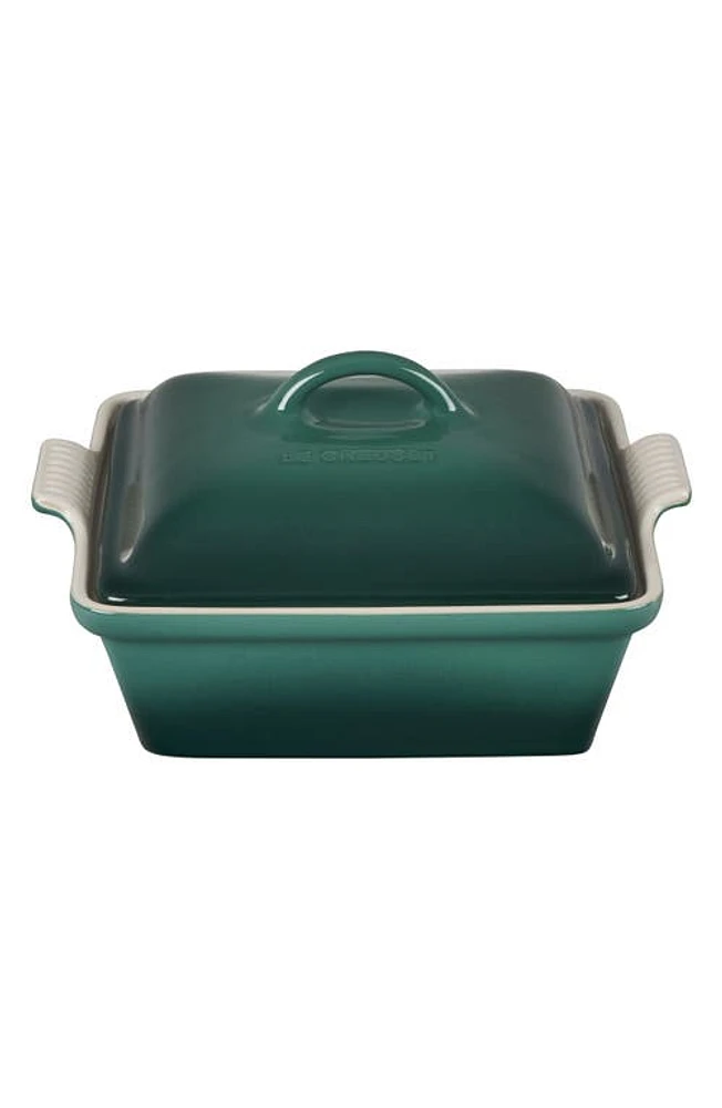 Le Creuset Heritage 2 1/2 Quart Covered Square Stoneware Casserole in Artichaut at Nordstrom