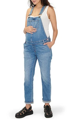 HATCH The Denim Maternity Overalls Indigo at Nordstrom,