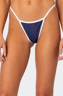 EDIKTED International Girl Bikini Bottoms Navy at Nordstrom,