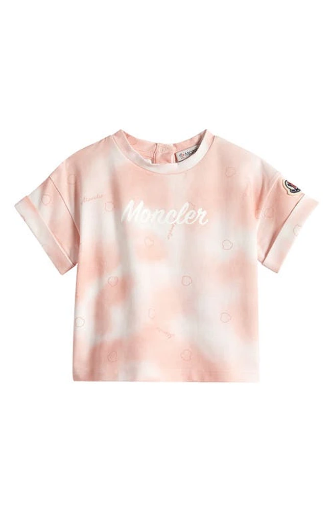 Moncler Kids' Tie Dye Graphic T-Shirt Pink at Nordstrom,