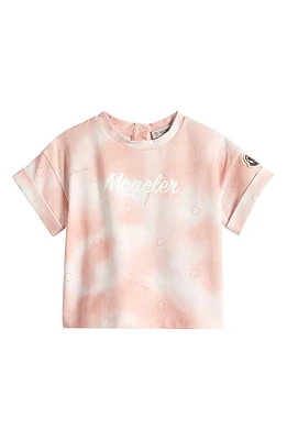 Moncler Kids' Tie Dye Graphic T-Shirt Pink at Nordstrom,