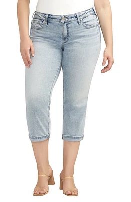 Silver Jeans Co. Britt Low Rise Capri Indigo at Nordstrom,