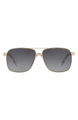 Versace 59mm Aviator Sunglasses in Pale Gold/Grey Gradient at Nordstrom