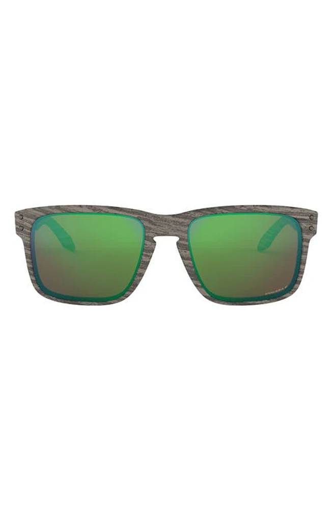 Oakley Holbrook 57mm Prizm Polarized Square Sunglasses in Light Wood at Nordstrom