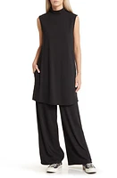 Dressed in Lala Gigi Sleeveless Top & Wide Leg Pants Set in Black at Nordstrom, Size Small