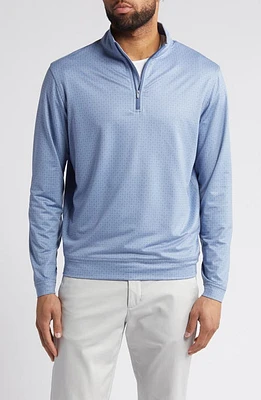 Peter Millar Crown Crafted Perth Skull One Performance Quarter Zip Pullover Infinity at Nordstrom,