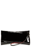 Christian Louboutin Loubitwist Patent Leather Clutch in Black at Nordstrom