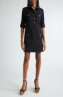 Veronica Beard Saude Long Sleeve Cargo Shirtdress at Nordstrom,