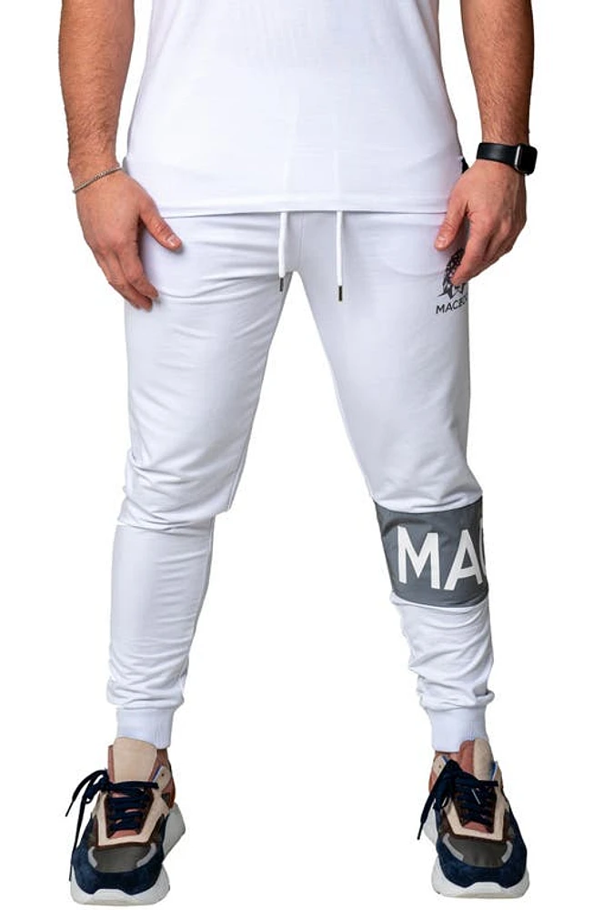 Maceoo Insignia Stretch Cotton Joggers White at Nordstrom,