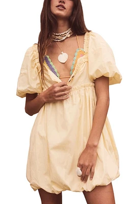 Free People Rendevous Me Minidress in Lemonilla at Nordstrom, Size Large