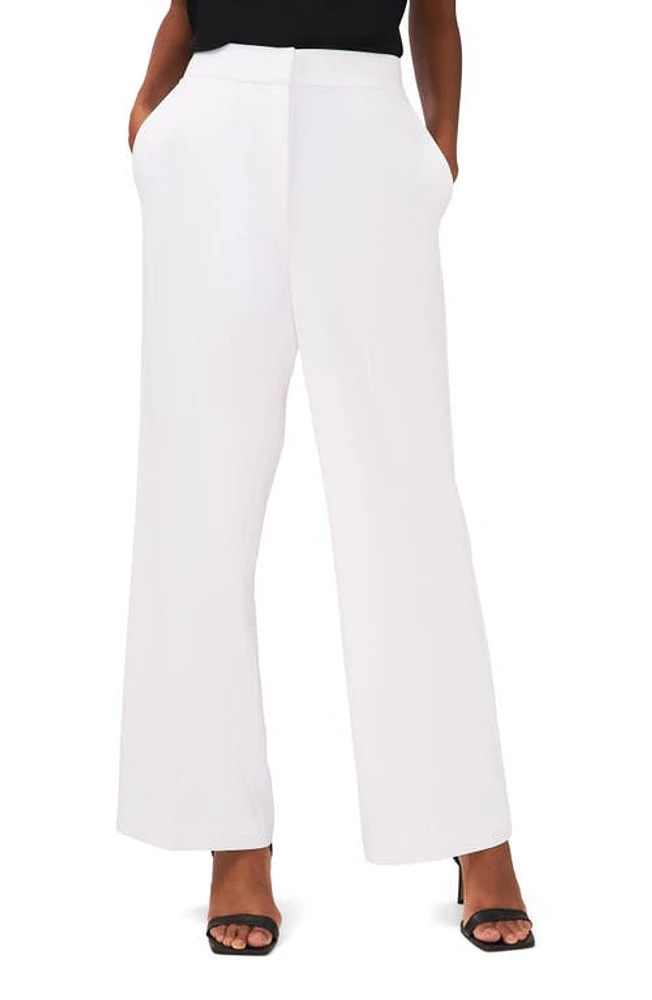 halogen(r) High Waist Wide Leg Trousers Bright White at Nordstrom,