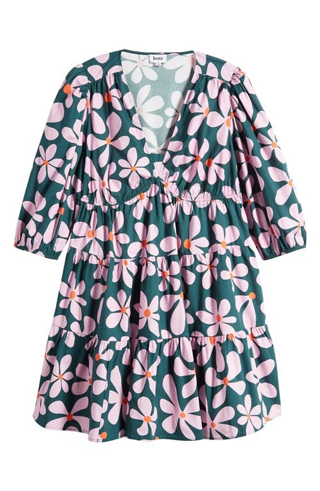 Leota Zariah Floral Stretch Organic Cotton Dress at Nordstrom,