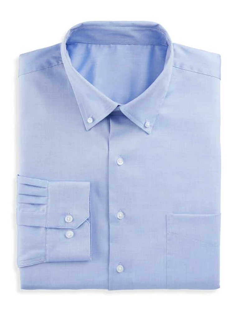 Oak Hill Premium by DXL Pinpoint Dress Shirt at Nordstrom,