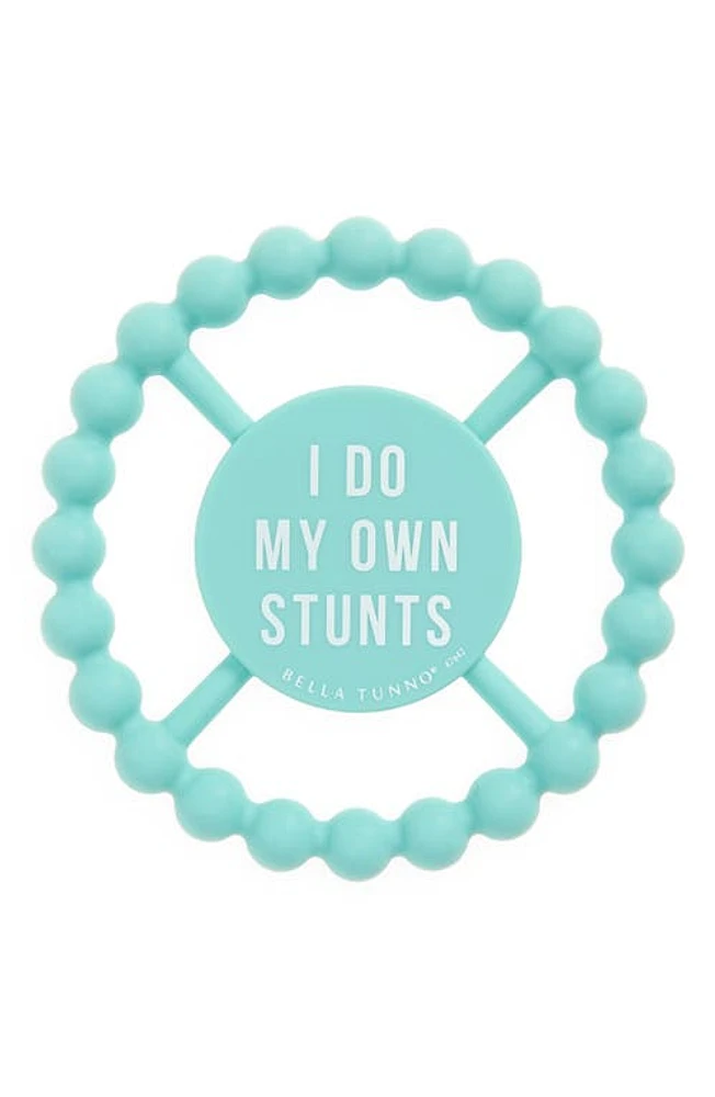 Bella Tunno I Do My Own Stunts Silicone Teether in Blue at Nordstrom