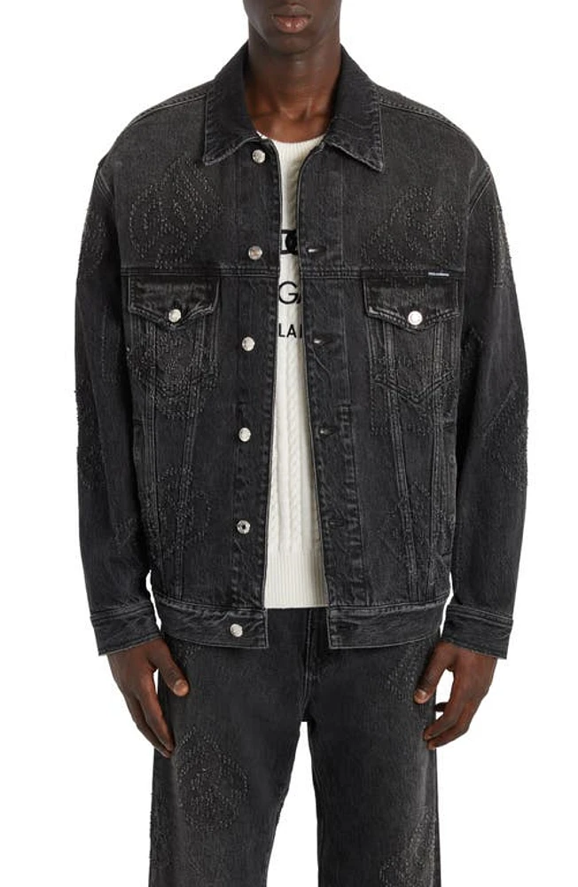 Dolce & Gabbana D G Distressed Denim Trucker Jacket S9001 Variante Abbinata at Nordstrom, Us