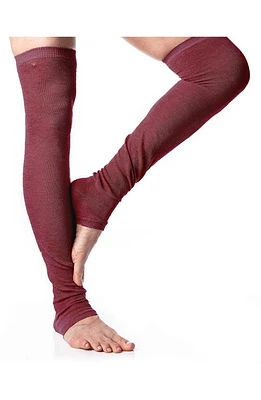 Arebesk Leg Warmers in Burgundy at Nordstrom