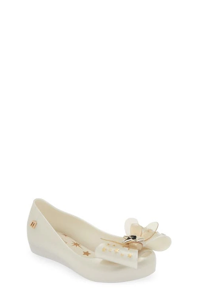 Mini Melissa Kids' Ultragirl Star II Flat White at Nordstrom, M