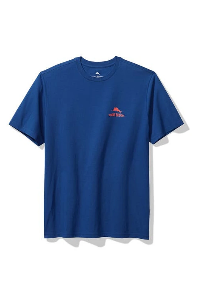 Tommy Bahama Cask and You Shall Recieve Cotton Graphic T-Shirt in Dk Blue Muse at Nordstrom, Size Large