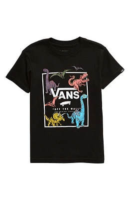 Vans Kids' Glow the Dark Dinosaurs Cotton Graphic T-Shirt Black at Nordstrom,