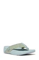 FitFlop Surfa Flip Flop Mint Blue Multi at Nordstrom,