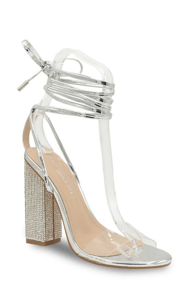 Touch Ups Silver Ankle Wrap Sandal at Nordstrom,