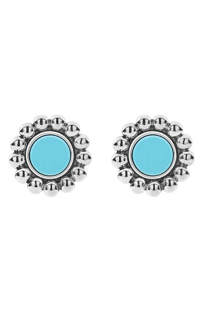 LAGOS Maya Ceramic Stud Earrings in Silver at Nordstrom