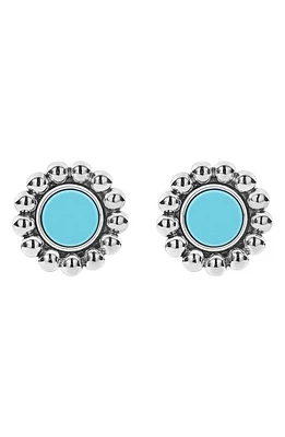 LAGOS Maya Ceramic Stud Earrings in Silver at Nordstrom