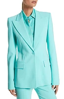 Michael Kors Collection Georgina One-Button Virgin Wool Blend Blazer at Nordstrom,