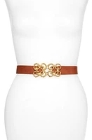 Raina Torchon Rope Buckle Leather Belt in Cognac at Nordstrom