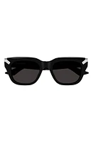 Alexander McQueen 51mm Square Sunglasses in Black at Nordstrom